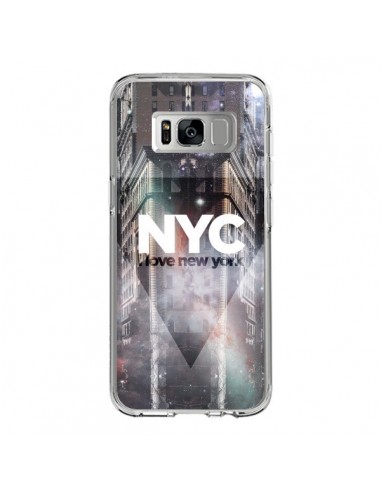 Coque Samsung S8 I Love New York City Violet - Javier Martinez