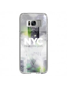 Coque Samsung S8 I Love New York City Gris Vert - Javier...