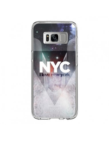 Coque Samsung S8 I Love New York City Bleu - Javier Martinez