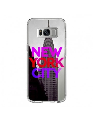Coque Samsung S8 New York City Rose Rouge - Javier Martinez