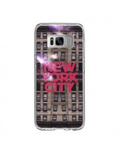 Coque Samsung S8 New York City Buildings Rouge - Javier...