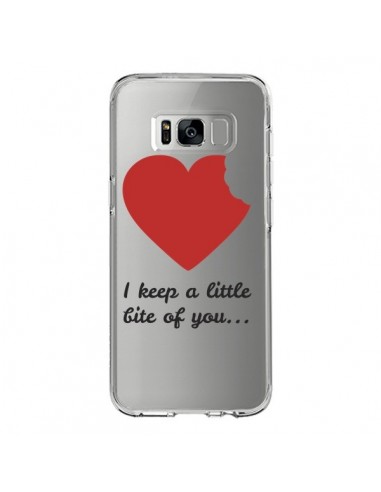 Coque Samsung S8 I keep a little bite of you Love Heart Amour Transparente - Julien Martinez