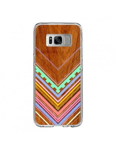 Coque Samsung S8 Azteque Arbutus Pastel Bois Aztec Tribal - Jenny Mhairi