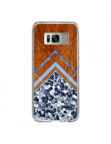 Coque Samsung S8 Sequin Geometry Bois Azteque Aztec Tribal - Jenny Mhairi