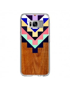 Coque Samsung S8 Wooden Tribal Bois Azteque Aztec Tribal...