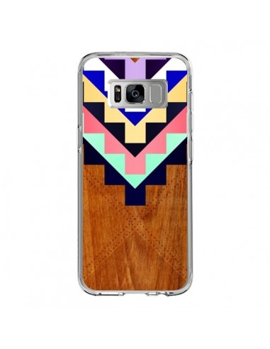 Coque Samsung S8 Wooden Tribal Bois Azteque Aztec Tribal - Jenny Mhairi