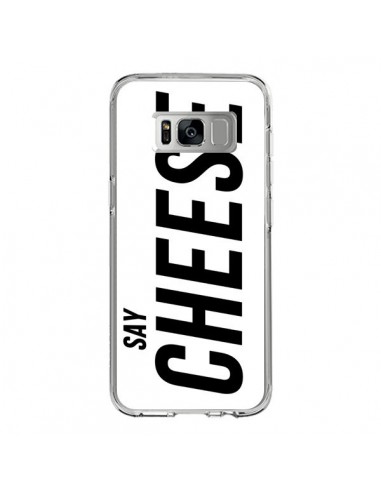 Coque Samsung S8 Say Cheese Smile Blanc - Jonathan Perez