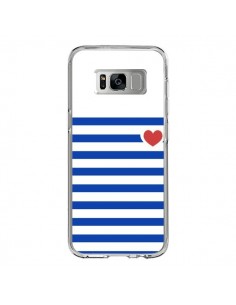 Coque Samsung S8 Mariniere Coeur - Jonathan Perez