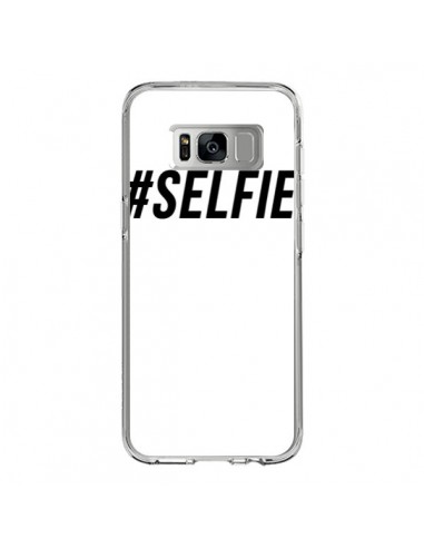 Coque Samsung S8 Hashtag Selfie Noir Vertical - Jonathan Perez