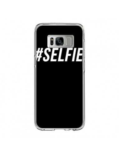 Coque Samsung S8 Hashtag Selfie Blanc Vertical - Jonathan Perez