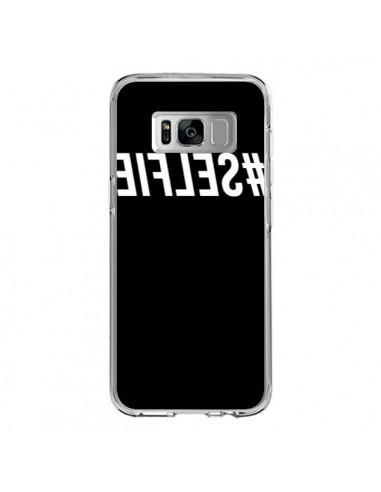 Coque Samsung S8 Hashtag Selfie Blanc Inversé - Jonathan Perez