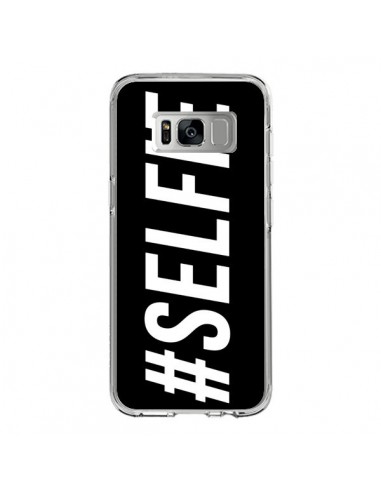Coque Samsung S8 Hashtag Selfie Noir Horizontal - Jonathan Perez