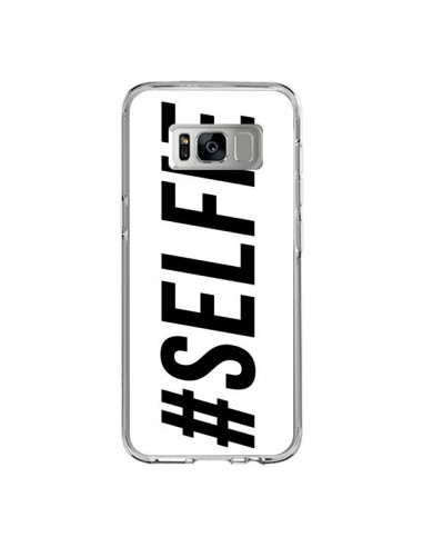 Coque Samsung S8 Hashtag Selfie Blanc Horizontal - Jonathan Perez