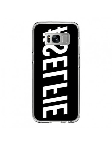 Coque Samsung S8 Hashtag Selfie Blanc Inversé Horizontal - Jonathan Perez