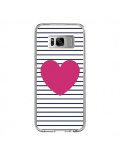 Coque Samsung S8 Coeur Traits Marin - Jonathan Perez