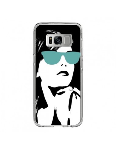 Coque Samsung S8 Fille Lunettes Bleues - Jonathan Perez