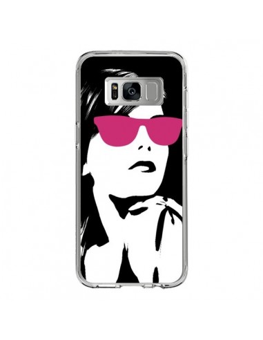 Coque Samsung S8 Fille Lunettes Roses - Jonathan Perez