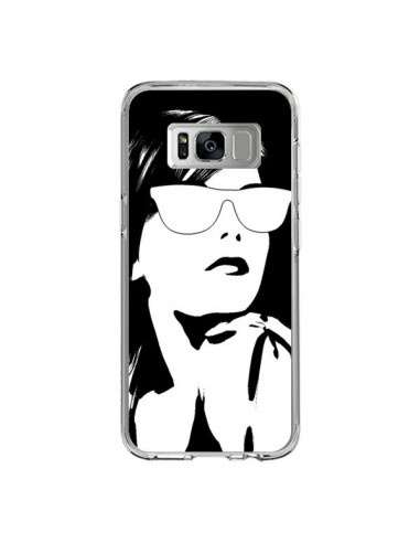 Coque Samsung S8 Fille Lunettes Blanches - Jonathan Perez