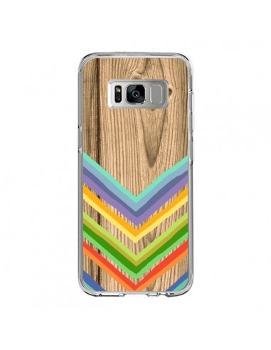 Coque Samsung S8 Tribal Azteque Bois Wood - Jonathan Perez