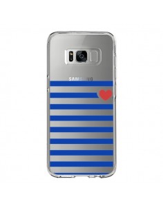 Coque Samsung S8 Mariniere Coeur Love Transparente -...