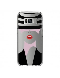 Coque Samsung S8 Femme Chapeau Hat Lady Transparente -...