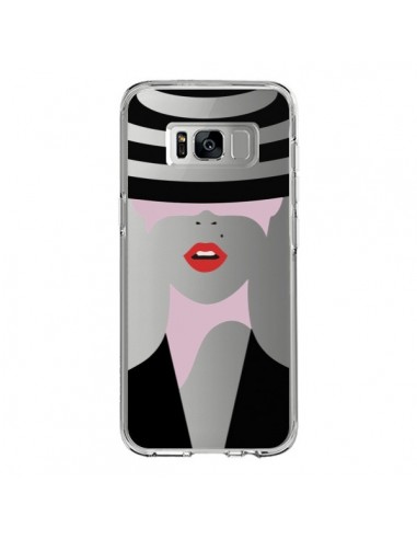 Coque Samsung S8 Femme Chapeau Hat Lady Transparente - Dricia Do