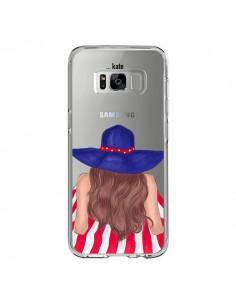 Coque Samsung S8 Beah Girl Fille Plage Transparente -...