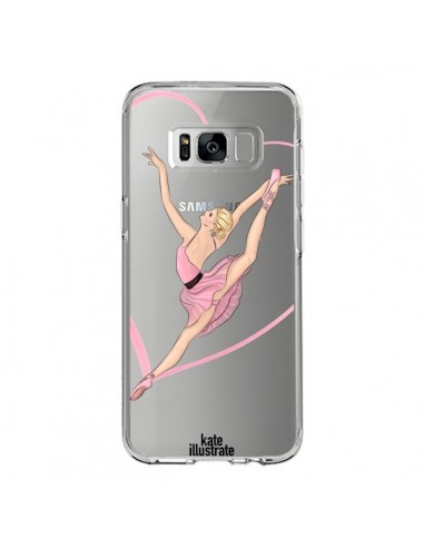 Coque Samsung S8 Ballerina Jump In The Air Ballerine Danseuse Transparente - kateillustrate