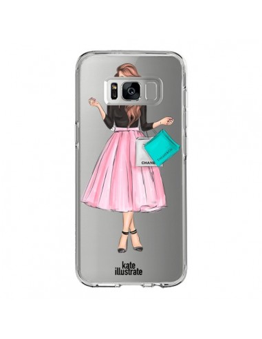 Coque Samsung S8 Shopping Time Transparente - kateillustrate