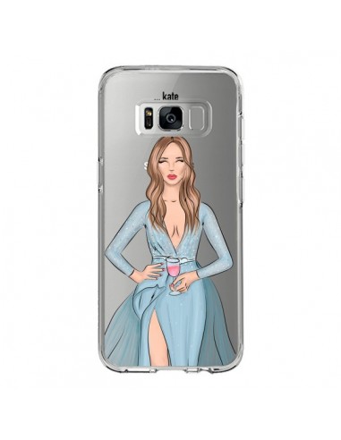 Coque Samsung S8 Cheers Diner Gala Champagne Transparente - kateillustrate