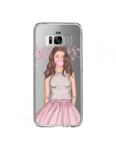 Coque Samsung S8 Bubble Girl Tiffany Rose Transparente - kateillustrate