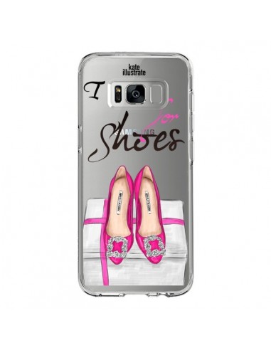 Coque Samsung S8 I Work For Shoes Chaussures Transparente - kateillustrate