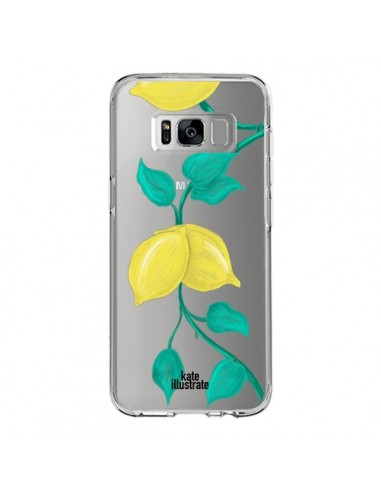 Coque Samsung S8 Lemons Citrons Transparente - kateillustrate