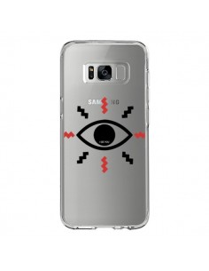 Coque Samsung S8 Eye I See You Oeil Transparente -...