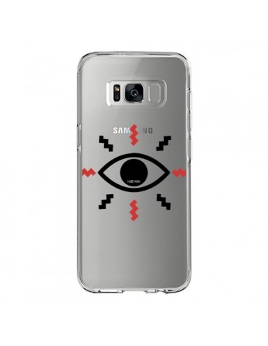 Coque Samsung S8 Eye I See You Oeil Transparente - Koura-Rosy Kane