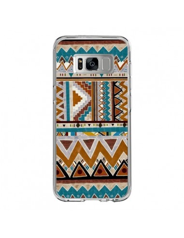 Coque Samsung S8 Azteque Vert Marron - Kris Tate