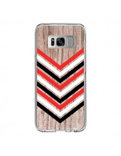 Coque Samsung S8 Tribal Aztèque Bois Wood Flèche Rouge...