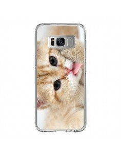 Coque Samsung S8 Chat Cat Tongue - Laetitia