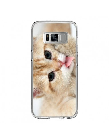 Coque Samsung S8 Chat Cat Tongue - Laetitia