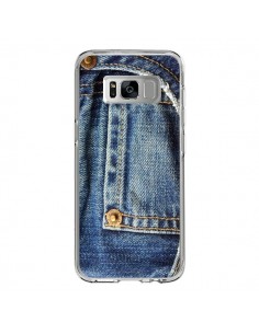 Coque Samsung S8 Jean Bleu Vintage - Laetitia