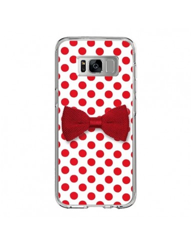Coque Samsung S8 Noeud Papillon Rouge Girly Bow Tie - Laetitia