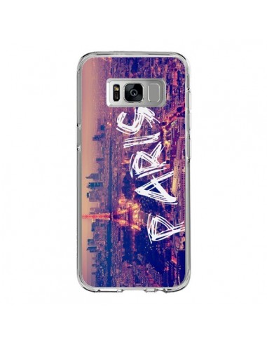 Coque Samsung S8 Paris Tour Eiffel Tower Nuit - Laetitia