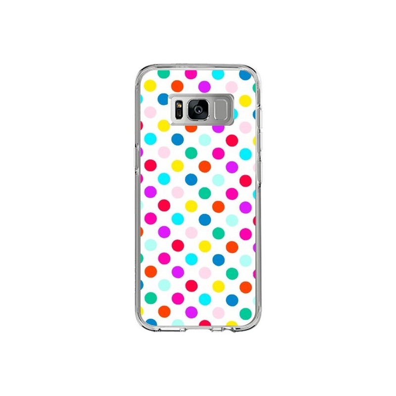 Coque Samsung S8 Pois Multicolores - Laetitia