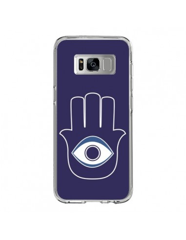 Coque Samsung S8 Main de Fatma Oeil Bleu - Laetitia