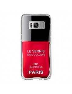 Coque Samsung S8 Vernis Paris Suspicious Rouge - Laetitia