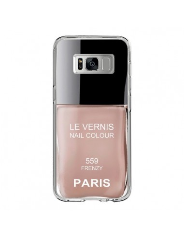Coque Samsung S8 Vernis Paris Frenzy Beige - Laetitia