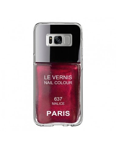 Coque Samsung S8 Vernis Paris Malice Violet - Laetitia