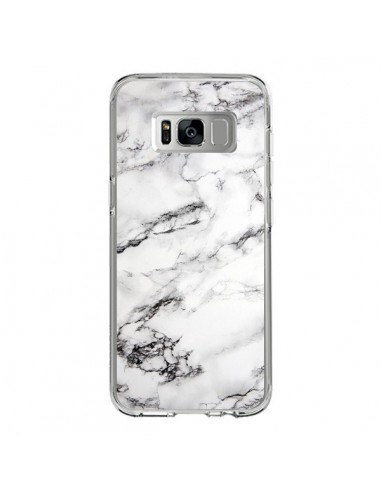 Coque Samsung S8 Marbre Marble Blanc White - Laetitia