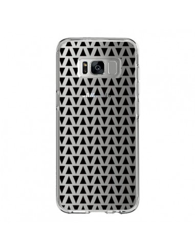 Coque Samsung S8 Triangles Romi Azteque Noir Transparente - Laetitia