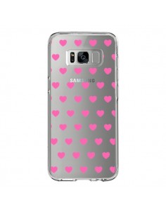 Coque Samsung S8 Coeur Heart Love Amour Rose Transparente...